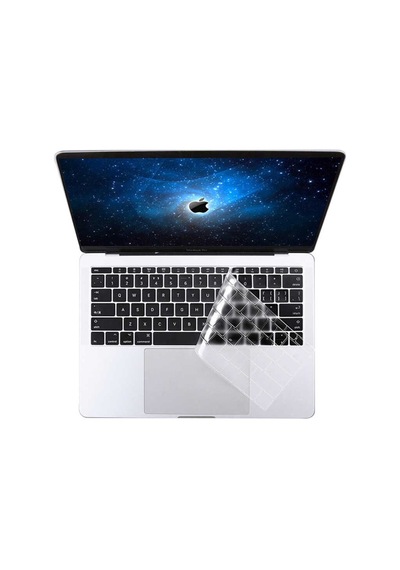 Apple Uyumlu MacBook 15.4' Pro A1286 Retina Zore Klavye Koruyucu Şeffaf Silikon Ped