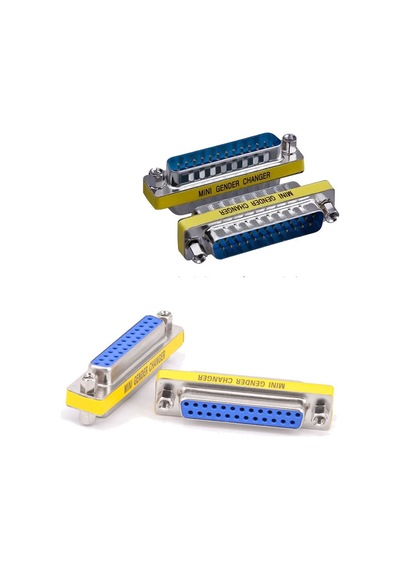 25 Pin Lpt Paralel Port Dişi Dişi - Erkek Erkek Çecirici 2'li Set