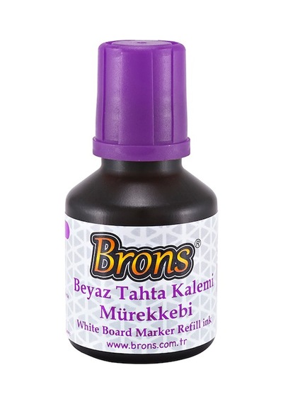 Brons Tahta Kalemi Mürekkebi Mor 30 Cc Çok Renkli