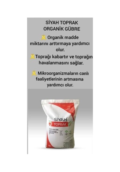 Siyah Toprak Düzenleyici Orgomineral Gübre 20 KG Çuval