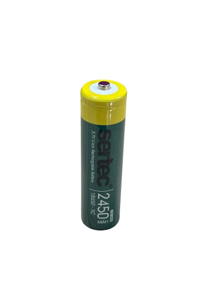 Sertec 18650 3.7v 2450 Mah 1c Li-ion Şarjlı Pil Başlı 1 Adet
