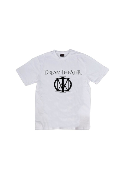 Stoned&Fame Dream Theater Baskılı T-shirt Beyaz