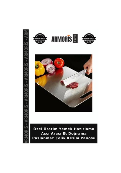 Özel Üretim Yemek Hazırlama Aşçı Aracı Et Doğrama Paslanmaz Çelik Kesim Panosu Çok Renkli