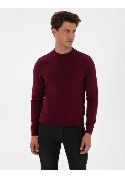 Pierre Cardin Erkek Plum Kazak /triko 50315456-vr177 Plum