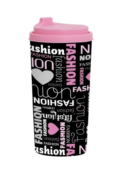 470Cc Kahve Bardağı Fashion Yazılı Çok Renkli