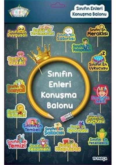 Mezuniyet Töreni Kutlama Parti Süsleri, 19'lu Konuşma Balonu Seti Çok Renkli