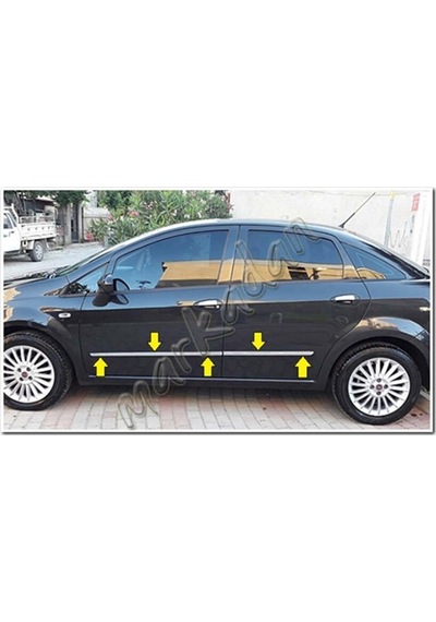 Db Chrome Fiat Linea Krom Yan Kapı Çıtası 2006-2018 4 Parça  P.Çel