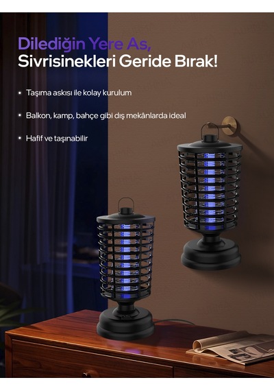 Auhma Aqm02 Elektrikli Sessiz Sinek Ve Sivrisinek Kovucu Lamba Photocatalyst Işık Tuzağı Kokusuz