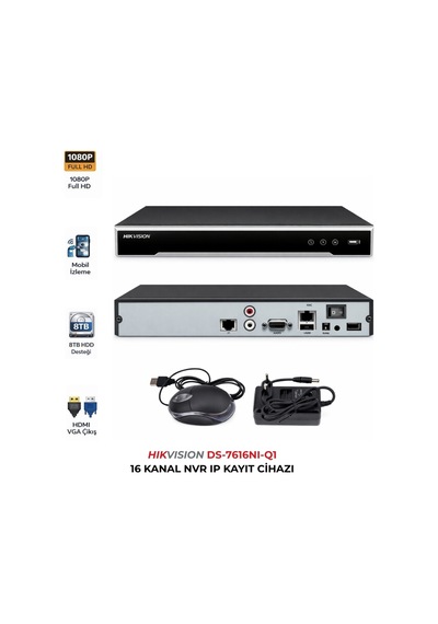 Ds-7616nı-q1 16 Kanal Nvr Profesyonel Ip Kamera Kayıt