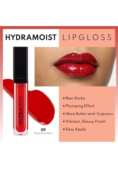 Hydramoist Lipgloss Nemlendirici Dudak Parlatıcısı - 09 Heartbreaker - Kırmızı 0 94367128
