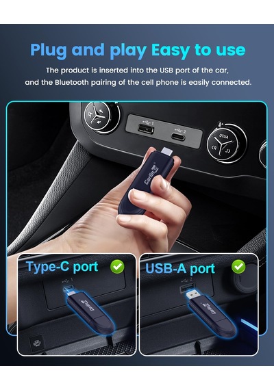 Carlinkit Mini Se Pro Kablosuz Carplay Adaptörü/kablosuz Android Oto Adaptörü, Yüksek Dereceli Dayan Sku: Smgstk96a020bf0b