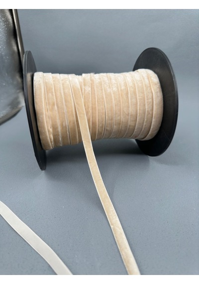 Paşateks- 1 Cm Düz Kadife-5 Metre Gri