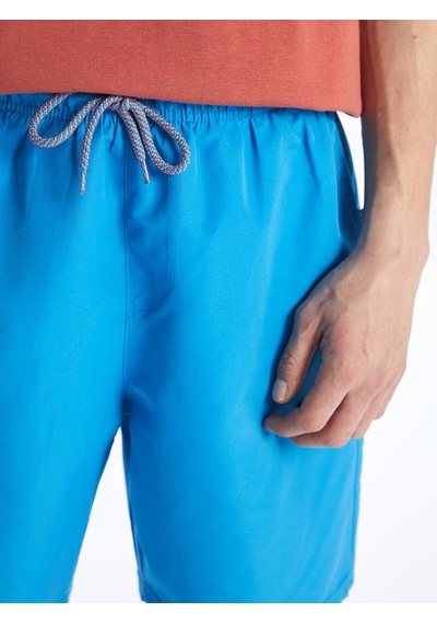 Lcwaıkıkı Classic Mavi Kısa Boy Basic Erkek Deniz Şortu