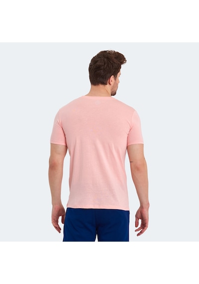 Slazenger KASSIA Erkek Baskılı Somon Tişört