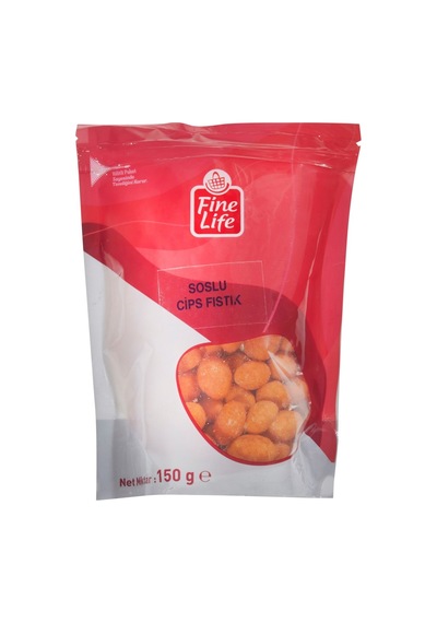 Fine Life Soslu Cips Fıstık 150 G - Lezzetli Atıştırmalık 6'li Avantaj Paketi - 6 Adet Tarı