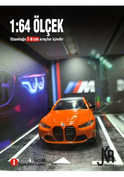 Fast And Furious V3 Diecast Led Işıklı Akrilik Korumalı Stand/diorama 1:64 Ölçek