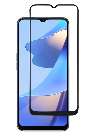 Oppo A16 Uyumlu Anti Static Toz Tutmayan Çerçeveli Temperli Ekran Koruyucu Cam