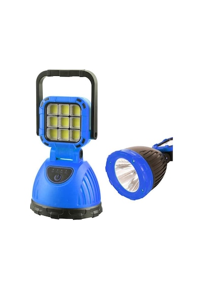 Pm-8033c 6 Modlu El Feneri Ve Işıldak Acil Durum Lambası Solar Şarjlı