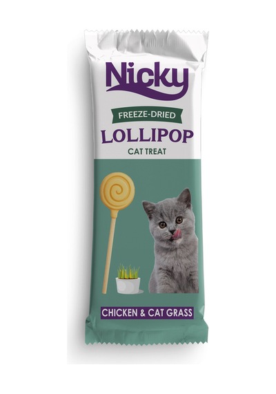 Lolipop 1,4 Gr Tavuk-kedi Çimi 15 Adet +keçi Sütü 15 Adet +balkabaklı 15 Adet - 45 Adet
