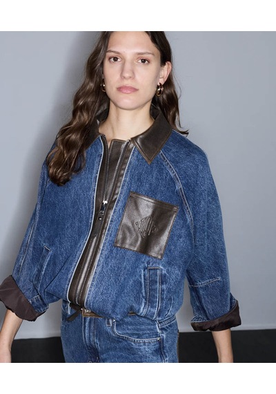 İpekyol Kumaş Mix Denim İndigo Kadın Ceket Iw6260005124