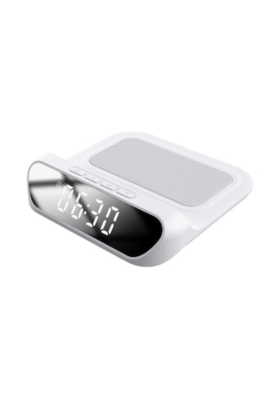 S-link Sl-cw18 Beyaz Telefon Uyumlu 15w Lcd Ekran Double Alarmli Kablosuz Şarj Cihazı Çok Renkli