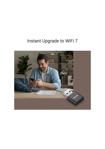 Asus Usb-be92 Nano Wifi7 Be6500 Tri-band Usb Adaptör