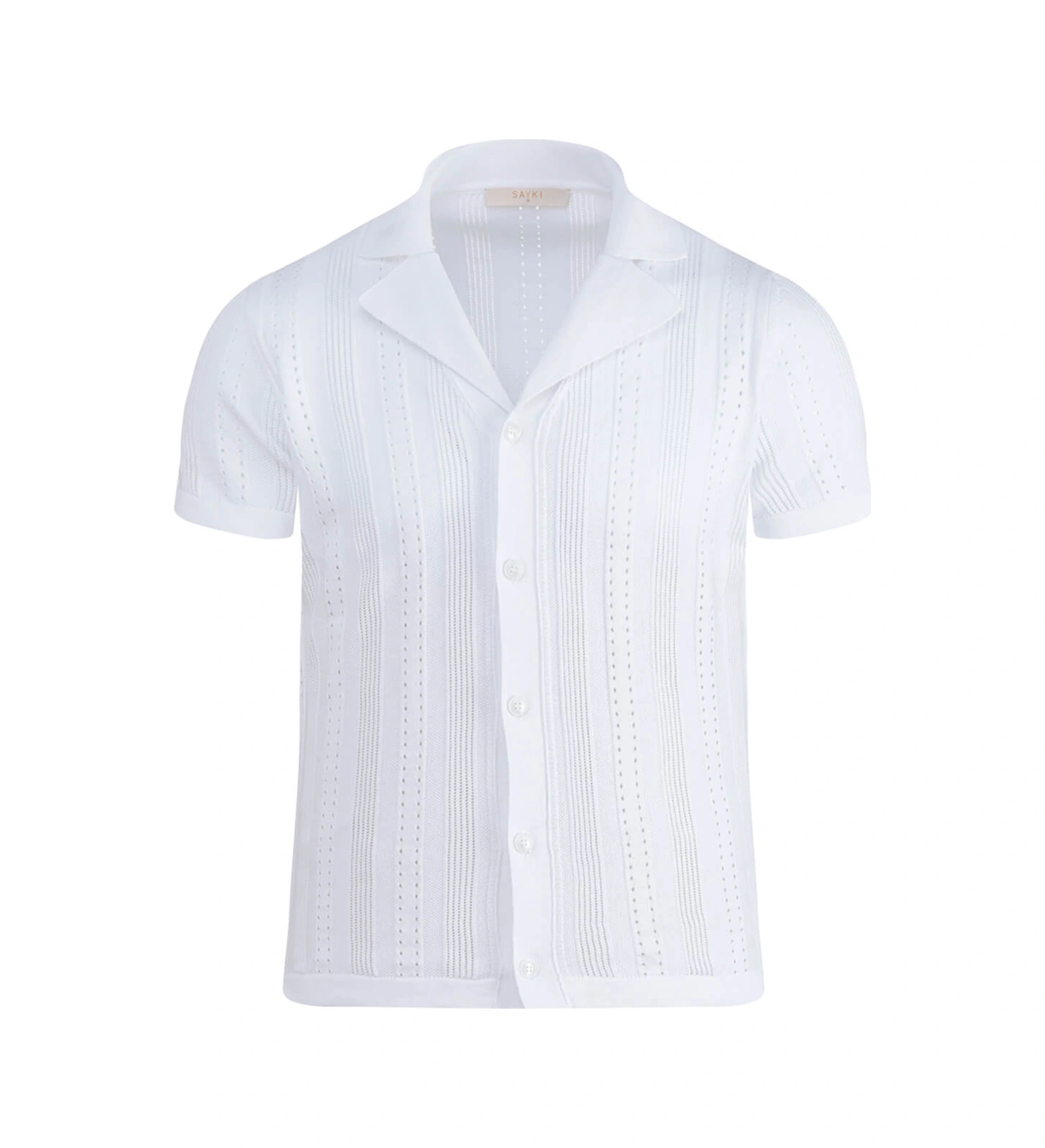 Hatemoğlu Beyaz Regular Fit Apaş Yaka Gömlek Tişört 34831 350501