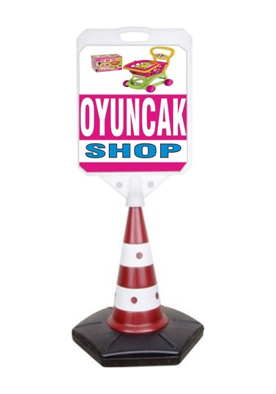 Oyuncak Shop Temalı Reklam ve Uyarı Dubası 1 Adet