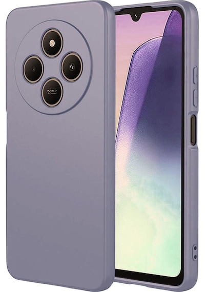 Redmi 14C Uyumlu Silikon Kılıf - Pastel Renk Tonu Esnek Tam Koruma Kapak  - Gri
