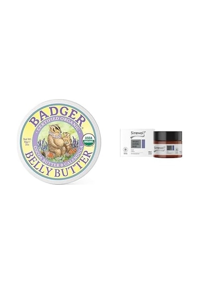 Badger Belly Butter Karın Bölgesi Nemlendirici Krem 56g ve Sirenol Organik Göğüs Ucu Krem