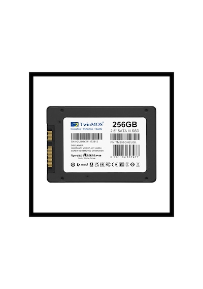 Twinmos Tm256gh2ugl, 256gb, 2.5" Sata3, Ssd, 580-550mb/s, 3dnand, Grey