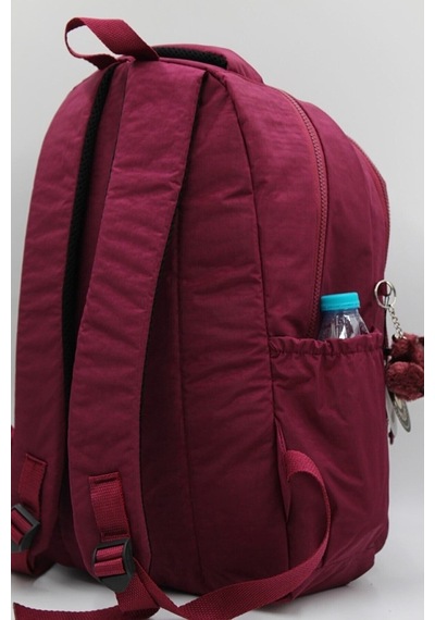 Özel Diagonel Kumaş Okul Sırt Çantası 1700 Bordo Bordo Bordo