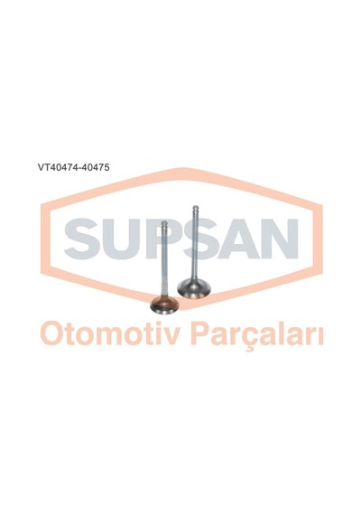 SUPSAN VT-40474-40475 Subap Emme - Egzoz In-8 Ex-8 Toyota Corolla Uyumlu 1.6 16V Vvt-I 3Zz-Fe / 4Zz-Fe