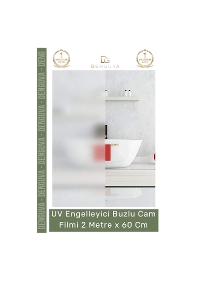 Camfilmi Uv Engelleyici Buzlu Güneş Koruyucu Kaliteli Profesyonel Cam Filmi 2 Metre X 60 Cm