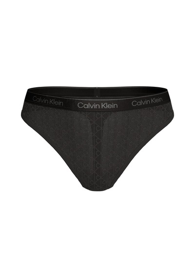 Calvin Klein Kadın Siyah Logo Detaylı Tanga-14825