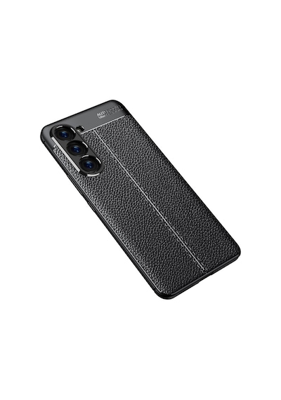 Samsung Galaxy Uyumlu S23 Plus Kılıf Deri Tarzı Niss Silikon Case Kapak