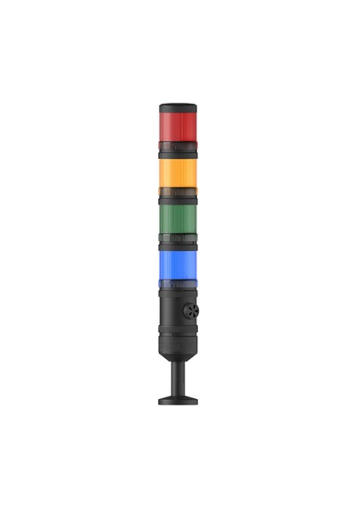 Mesan Ø70 4 Kat Işıklı Kolon Multi Led Buzzer Tüp Montaj 110-220vac Ms 468.1.3.2.5.110-220vac