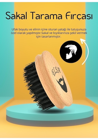Elsa Professional Sakal Tarama Ve Erkek Saç Fırçası