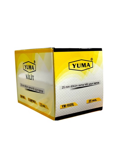 Gri Uzun Asma Kilit 25mm Ym-1025l