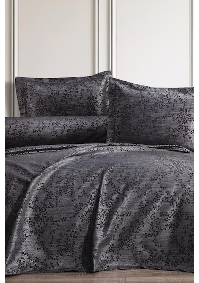 Burçak 2 Parça Tek Kişilik Pike Takımı 180x240 Antrasit Antrasit