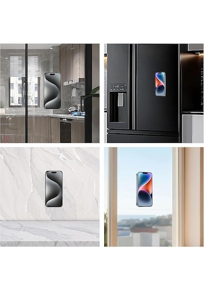 Silikon Vantuzlu Telefon Tutacağı Ahtapot Tasarım Mavi 2 Mixed