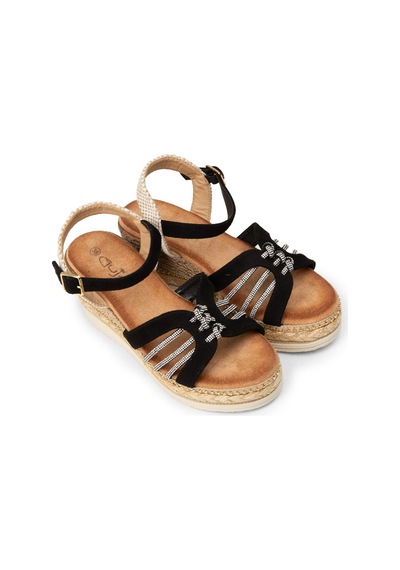 Deery Kadın Siyah Wedge Sandalet - 26231zsyhc01
