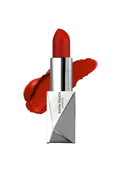 Uzun Süre Kalıcı Nemlendirici Pürüzsüz Etkili Yarı Mat Ruj Satin Touch Lipstick 826 Allure Red Çok Renkli
