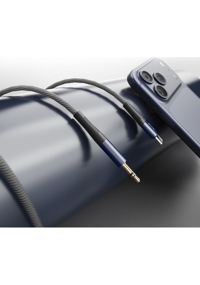 Lenyes Ax134 Type-c To 3.5mm Aux Audio Ses Kablosu Siyah