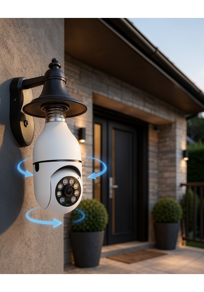 Akıllı Wifi Kamera Ptz 360 Derece Dönen Uuczwifikameraampul-2