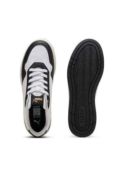 Puma Court Classic Beyaz Erkek Sneaker Beyaz-sıyah Beyaz - Siyah
