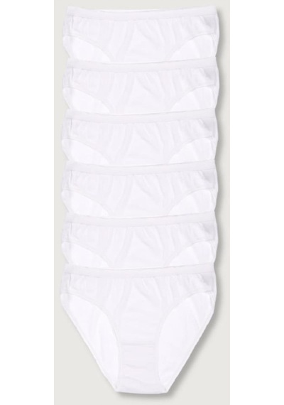 Tutku Kadın Beyaz 6'Lı Paket  Bikini  Elf568T0635Ccm6 Beyaz Kadın Külot Beyaz