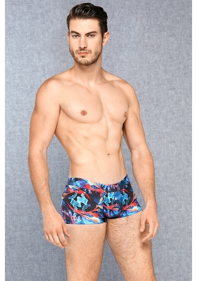 Doreanse Erkek Modal Çok Renkli Baskılı Mini Paça Boxer 1741 (389420367) Çok Renkli
