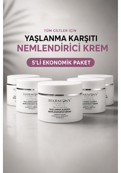 Yoğun Nemlendirici Bakım Kremi 5'li Ekonomik Paket 5x50 Ml