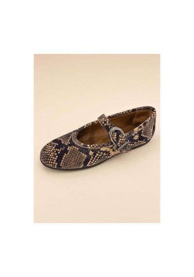 37brandshoes Yılan Derisi Desenli Mary Jane Çok Renkli Çok Renkli